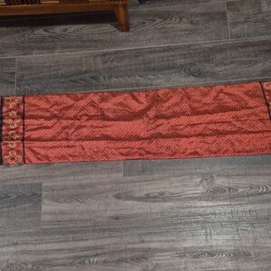 Smithsonian Red Silk Scarf